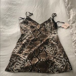 Super down mini dress